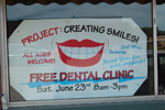 We helped a total of 95 people at our free dental clinic, Project Creating Smiles.